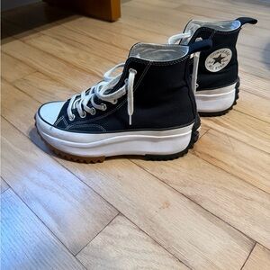 Converse Run Star Hike Hi "Black/White" sneakers